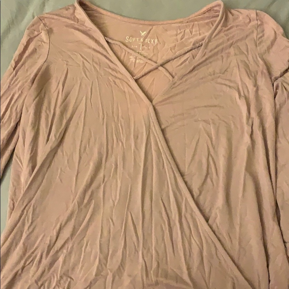 Cute bell sleeve top